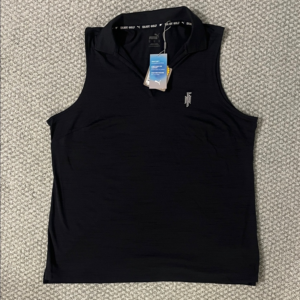 Puma Women's Black Sleeveless Tank Top